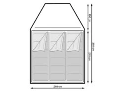 Eurotrail Koepeltent Campsite Rocky 3 Polyester -Buitenkampeer Winkel 17 2 eurotrail koepeltent campsite rocky 3 polyester ette0806 0904