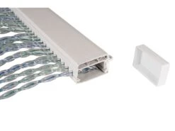 Vliegengordijn PVC Transparant-grijs-blauw -Buitenkampeer Winkel 20 2 vliegendordijn pvc transparant grijs blauw 5309680