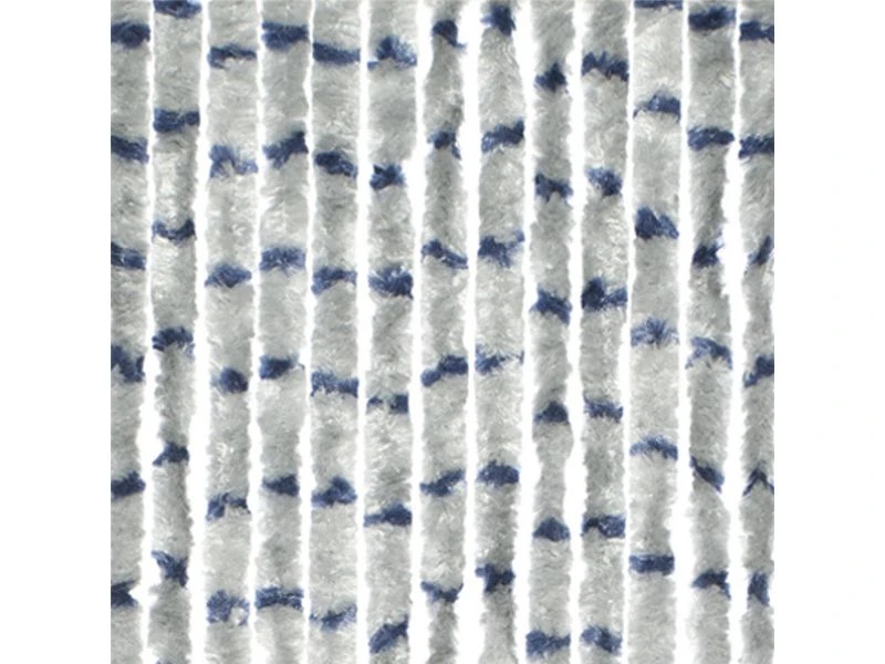 Travellife Chenille Streep Grijs/blauw 56x185cm 1 Travellife Chenille Streep Grijs/blauw 56x185cm
