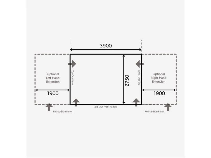 Kampa Dometic Opblaasbare Voortent Club Air All-season 390 S 2 Kampa Dometic Opblaasbare Voortent Club Air All-season 390 S - Afbeelding 2