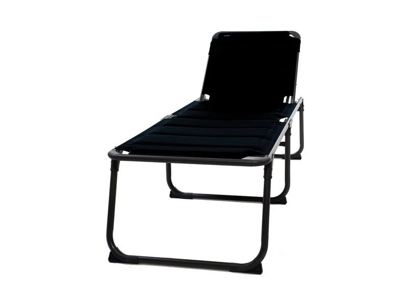Travellife Barletta Kampeer- Tuinligbed Relax Zwart 1 Travellife Barletta Kampeer- Tuinligbed Relax Zwart