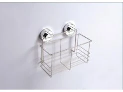 Kampa Chroome Zuignap Opbergmandje -Buitenkampeer Winkel 39 2 kampa chroome zuignap opbergmandje