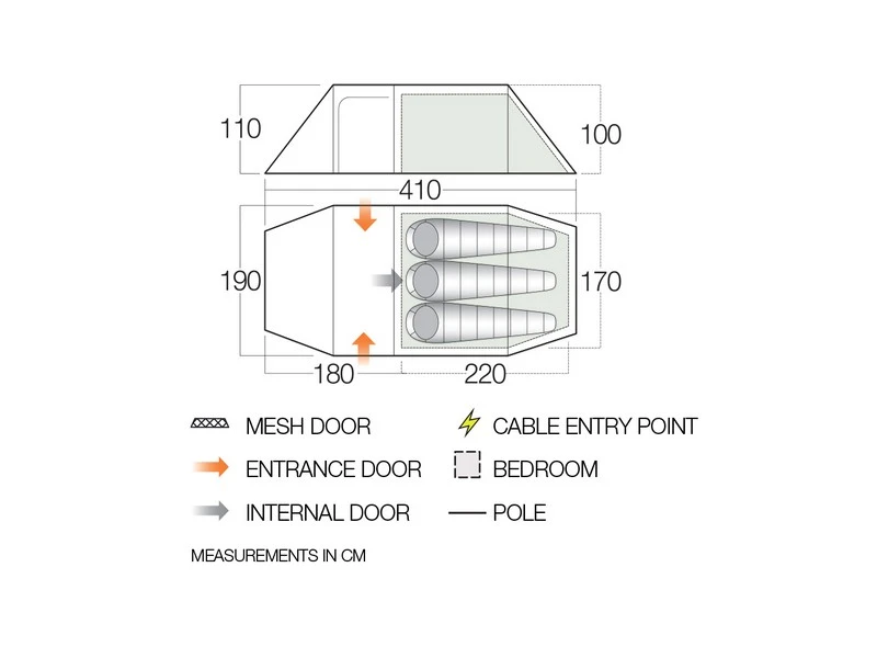 Vango Experience Tent Scafell 300+ 2 Vango Experience Tent Scafell 300+ - Afbeelding 2