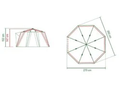 Coleman Familie Tent Octago Blue-lime -Buitenkampeer Winkel 65 2 coleman familie tent octago blue lime 2000035194