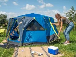 Coleman Familie Tent Octago Blue-lime -Buitenkampeer Winkel 65 4 coleman familie tent octago blue lime 2000035194