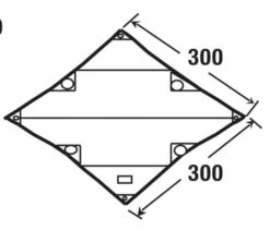 High Peak Tarp 1 -Buitenkampeer Winkel high peak tarp 1 afmeting 10030 2